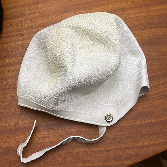 Sun Vogue Swim Vintage Sun Vogue White Bathing Swim Cap Chin Strap Poshmark